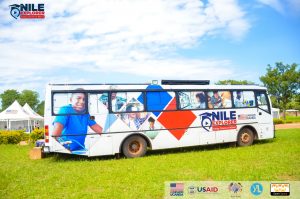 An image of the colorful Nile Explorer Bus